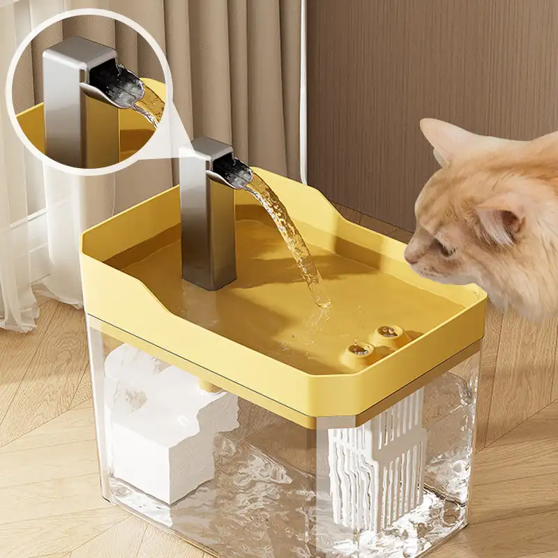 Domáce zvieratá vodná fontána automatický filter USB Elektrické mólo mačacieho pitia mačka 1500 ml Recirkulujúca filtrovacia pijan pre mačky