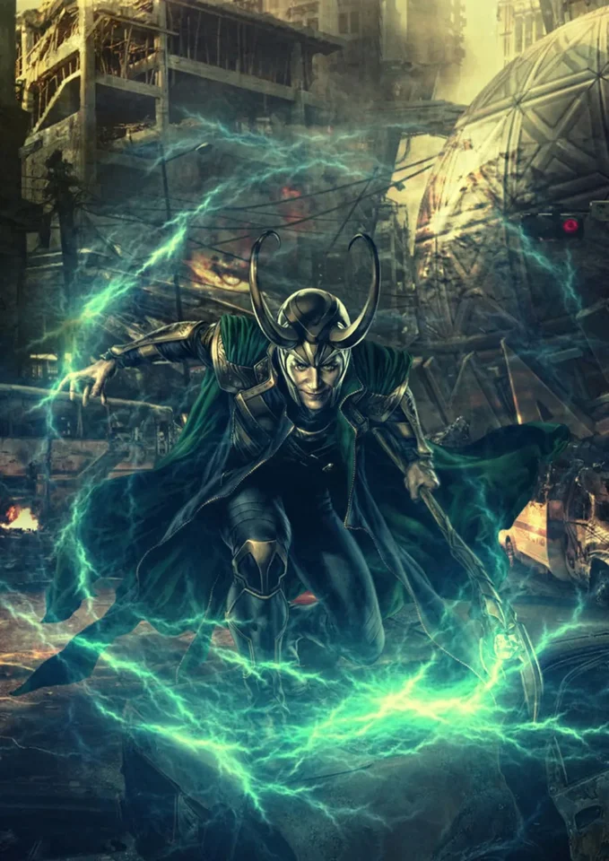Domáci dekor Thor 1 Loki the Dark World Movie Silk Art Art plager Wall Sticker Dekorácie darček