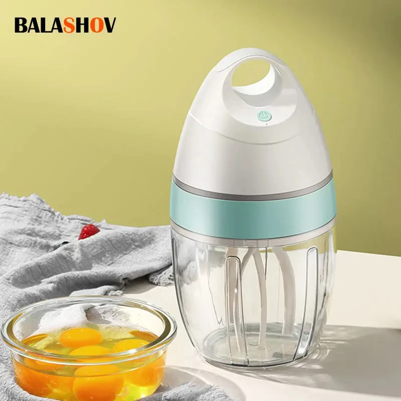 Domácne automatické šľahanie elektrického mlieka Frotter Whipped Cream Mixer USB Nabíjateľná potravinová mixérka Whisk Wisk Whireless Mixer