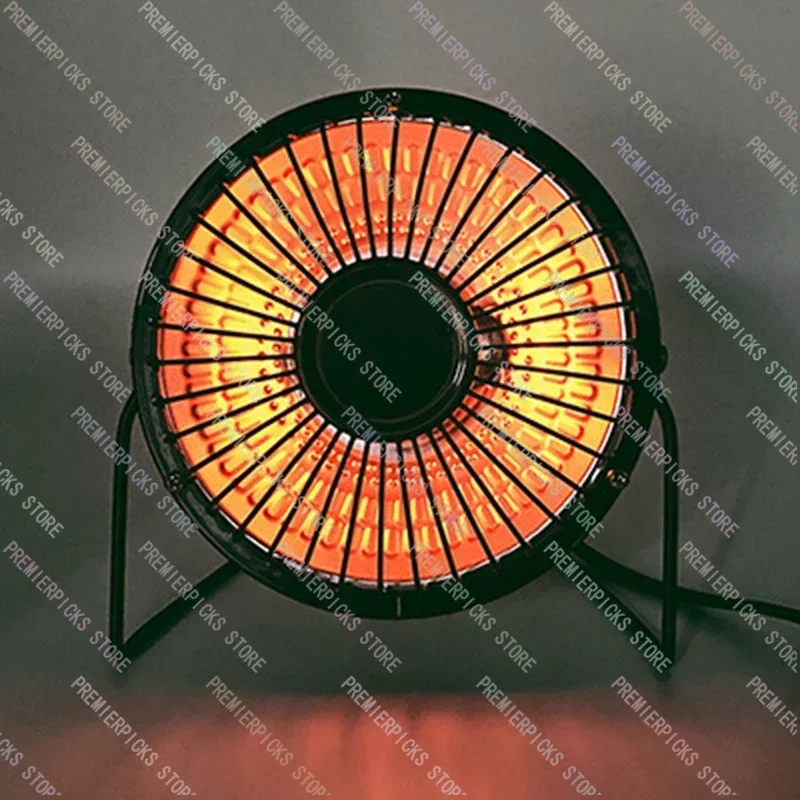 Domácnosť 220V Mini Solar Electric Electric Ohrievač Prenosný stolný stolný ventilátor Quartz Trubová trubica vykurovanie Office Zima zima