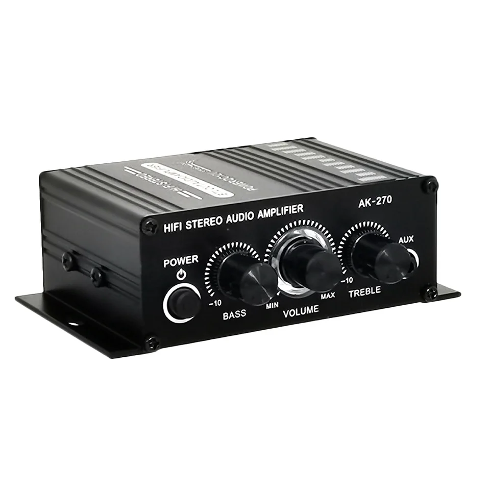 Domácnosť Audio zosilňovač pre slúchadlá reproduktor hliníkovej zliatiny Mini pre reproduktory Digitálna energia