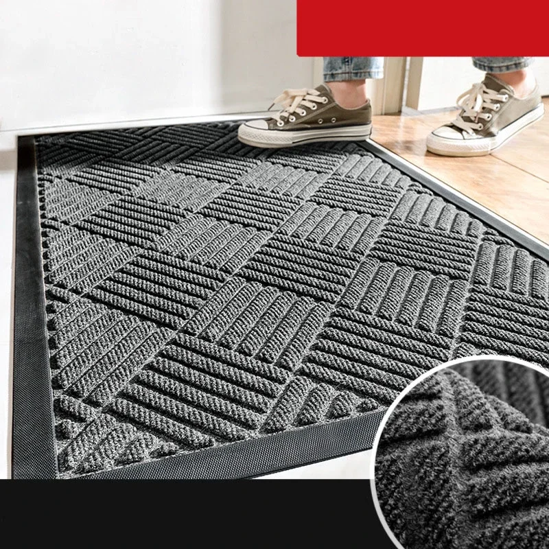Domácnosť komerčná guma Vnútorná vonkajšia rohožka sa ľahko čistí