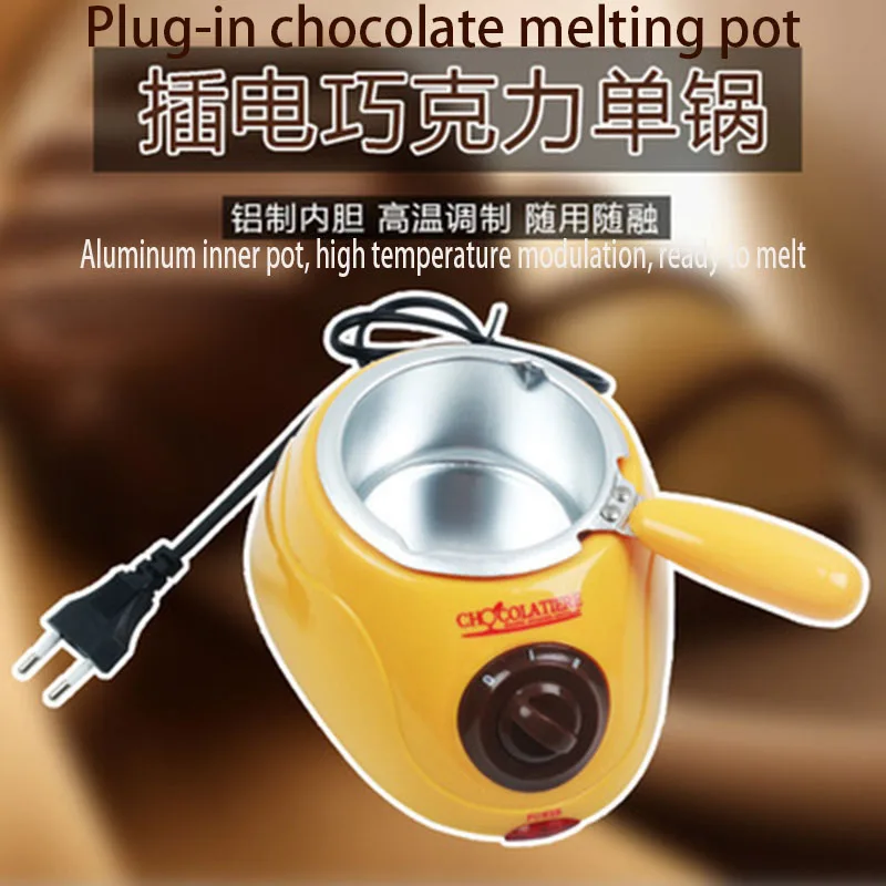 Domácnosť Čokoládová taviace pec DIY ručne vyrábaná čokoládová stroja Elektrické vykurovacie maslo Maslo na topenie Fondue Fold Fold Pekáva náradie
