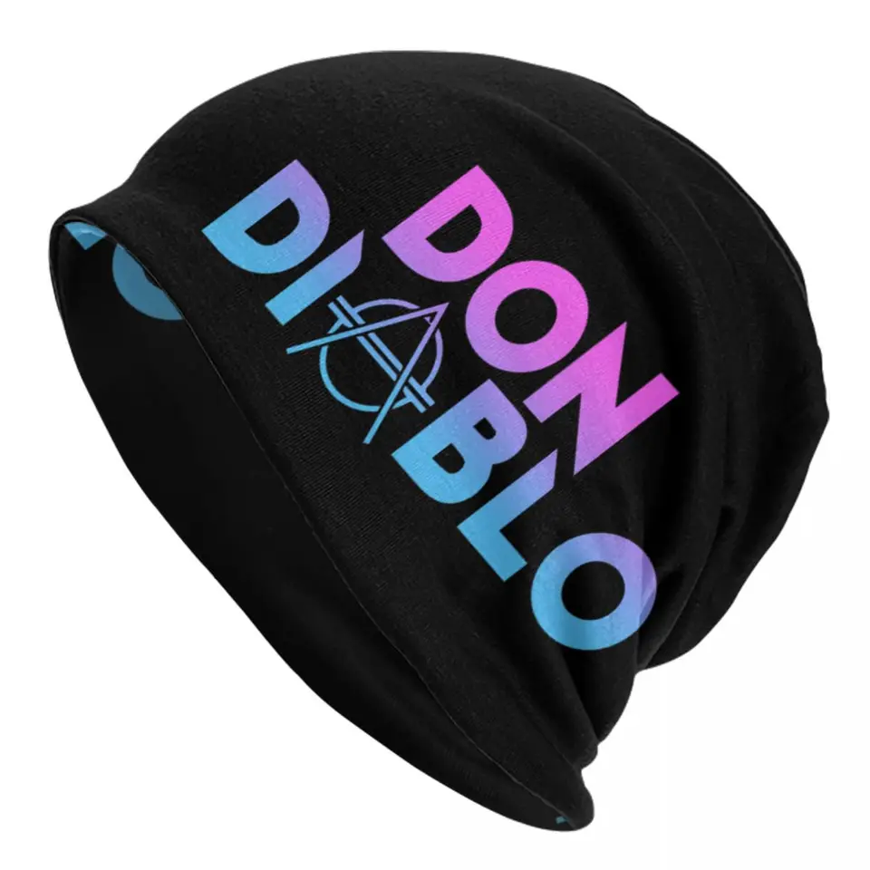 Don Diablo teplé pletené čiapka hip hop kapota klobúk jeseň zima vonkajšie čiapky klobúky pre unisex pre dospelých