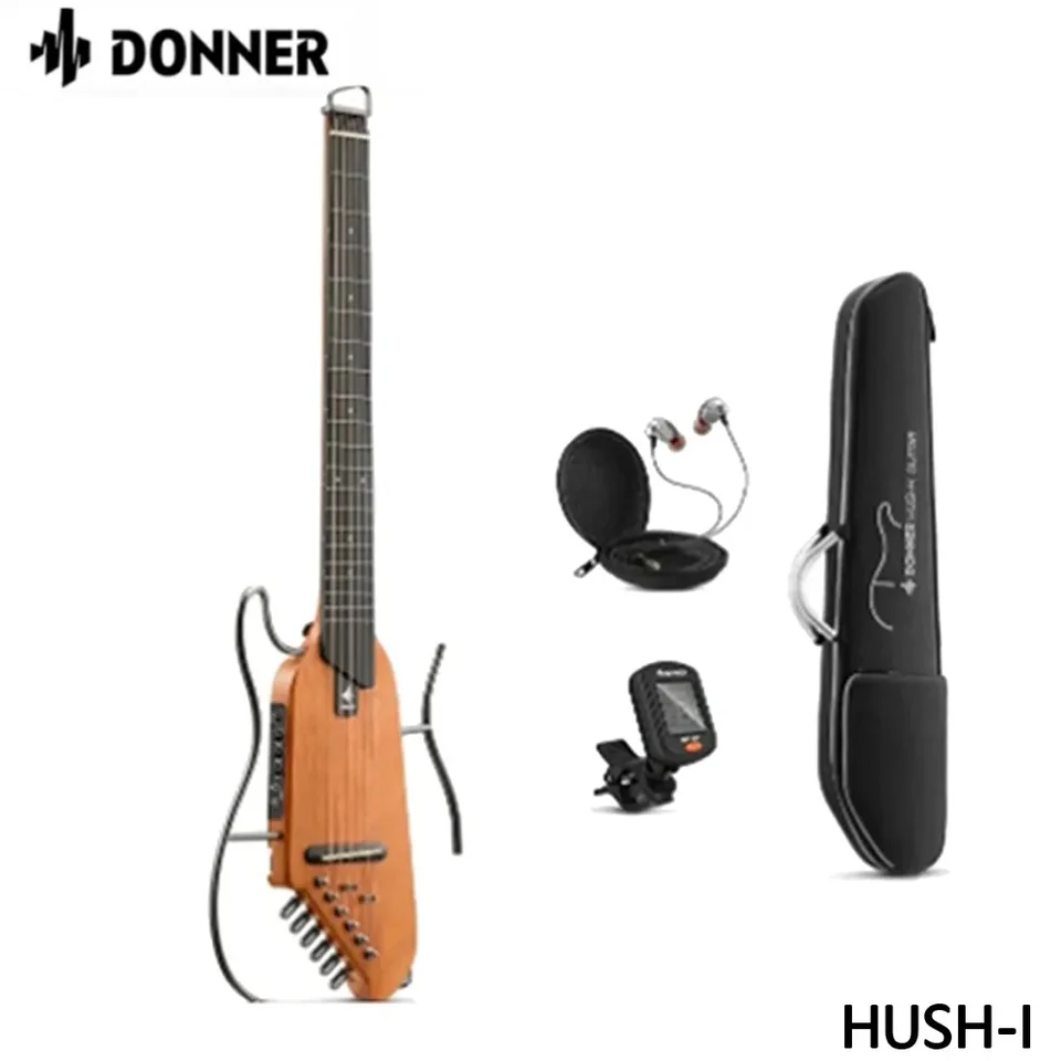 Donner Hush-I INTELIGENT TILIGENT GUITÁLNE TRAVIDLÁ PRENOSAJNÁ FOLKY ZÁKLADNÁ ZÁKLADNÁ GUATÁRA