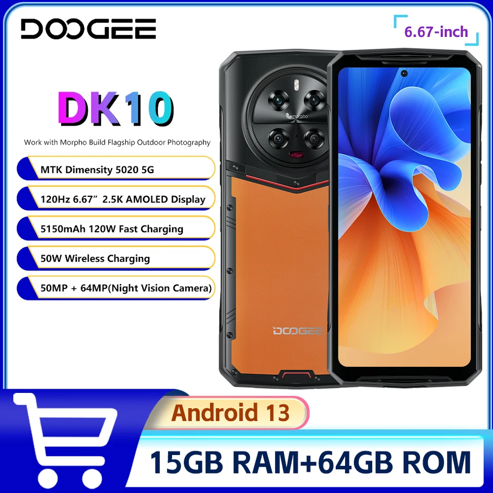 Doogee DK10 5G Rugged Phone 6,67 
