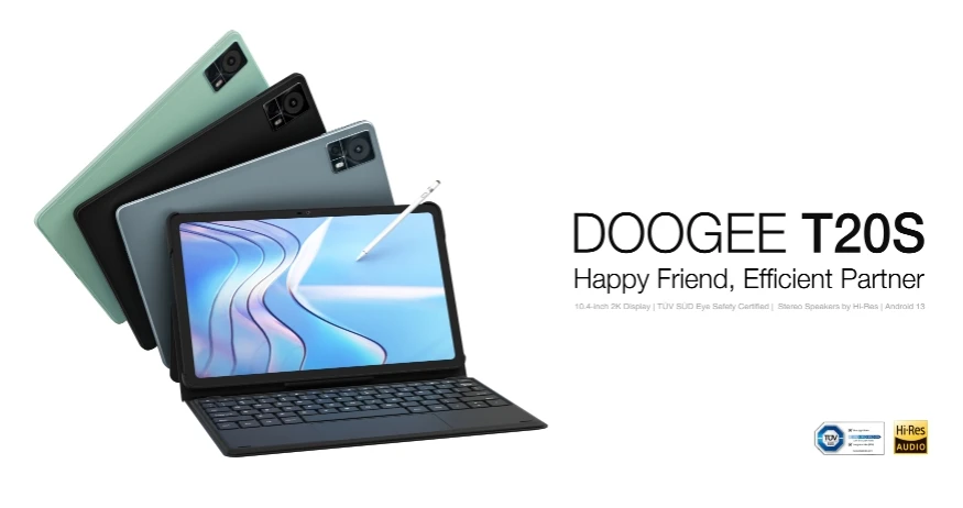 Doogee T20S CPU T616 120Hz 10,4-palcový displej 2K displeja TUV Rheinland Low Blue Light Certified 4G Calling Tablet 8 GB RAM128 GB ROM