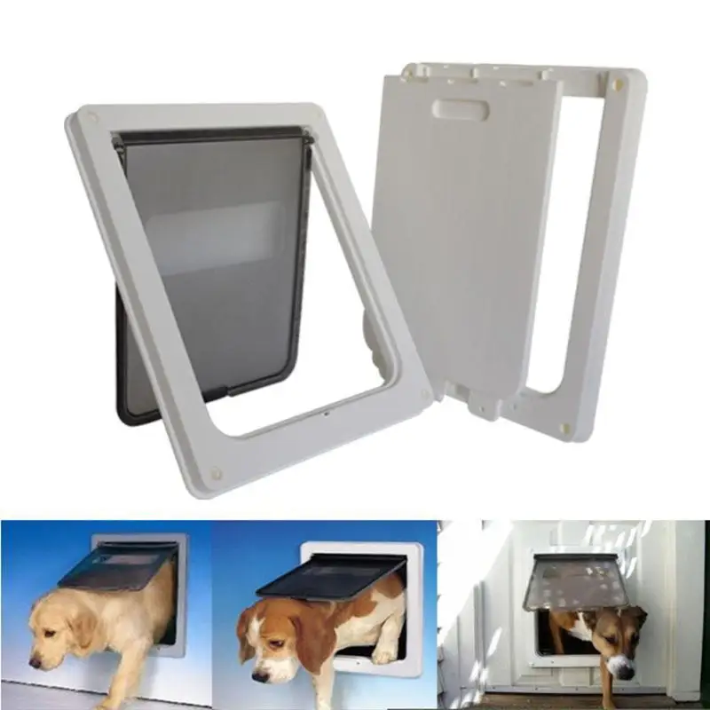DOPA DOPÍ ZADARMO PRÍSTUP 4 WAY MAGNETICKÉ LOCKABLE FLAP DVERE DVERE Dvere GATE Teleskoping Rám psie brána Magnetické zatváranie domácich miláčikov