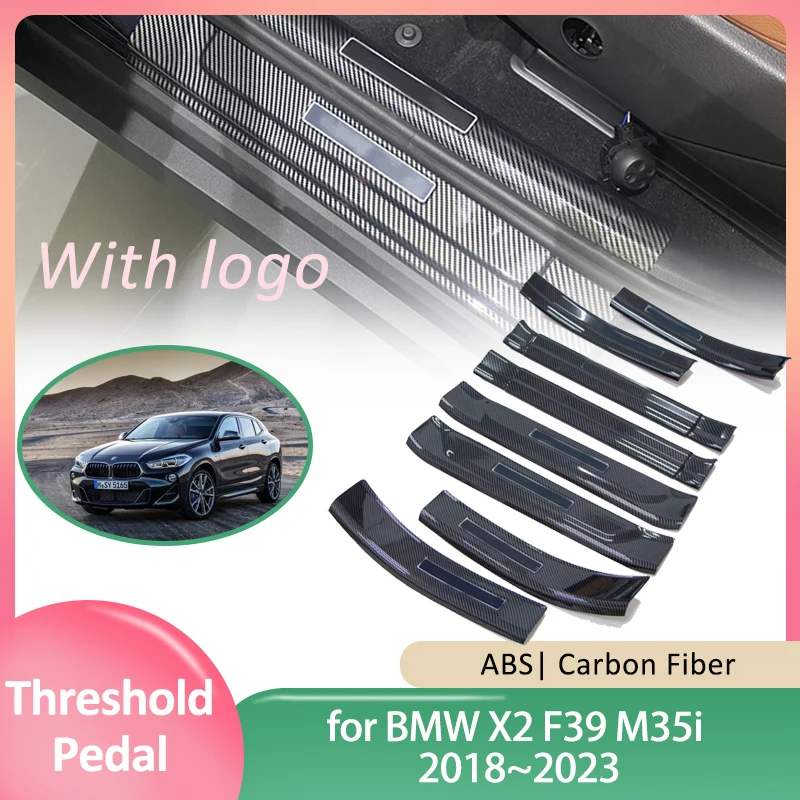 DOPATNÉ DOOR SILL SILL pre BMW X2 F39 M35I 2018 ~ 2023 2019 2020 Vitajte v pedálových hraniach strážcov krycí nálepky Príspevok