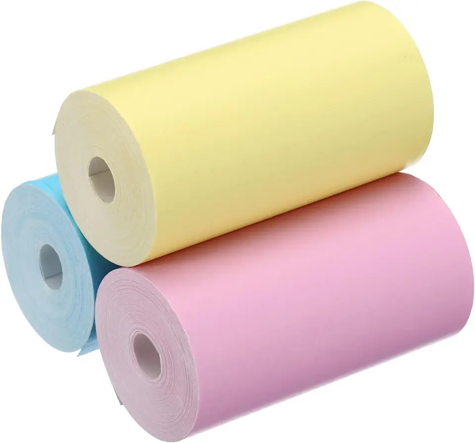 Doplňovanie papiera pre kameru, 1set/3Rolls 57x30 mm okamžitý kamerový papier Termálny papier pre mini okamžitú tlačovú kameru, viacfarebný