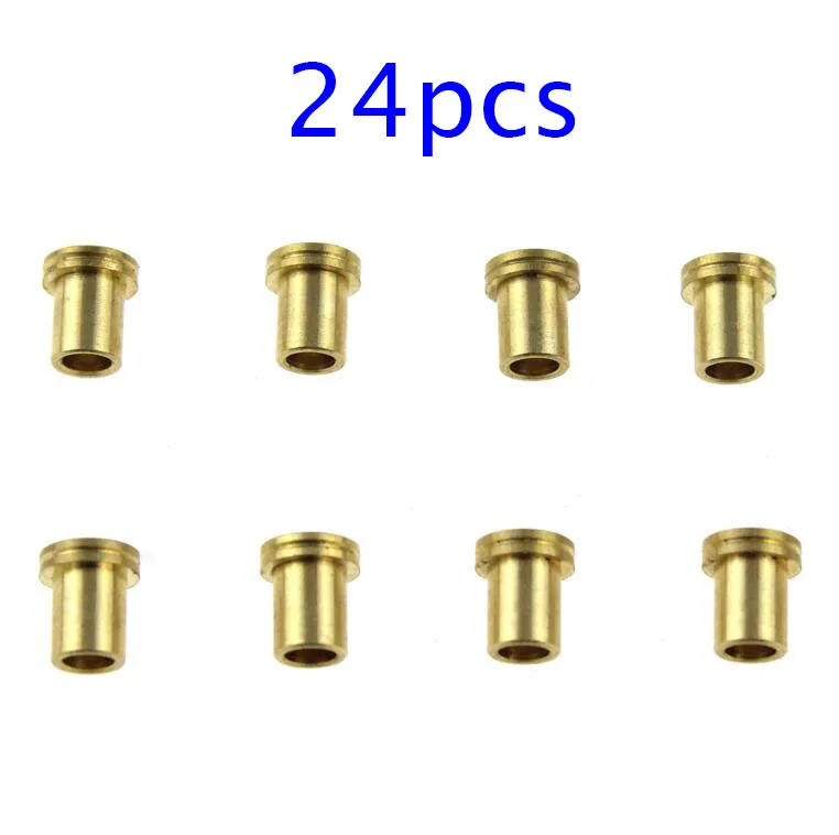 Doprava zdarma 24ks 4,5 mm Sprievodca vodiacimi meďnými trubicami Sprievodca kolesami Medené rukávy pre Tamiya Mini 4WD Model Model náhradných dielov náhradných dielov
