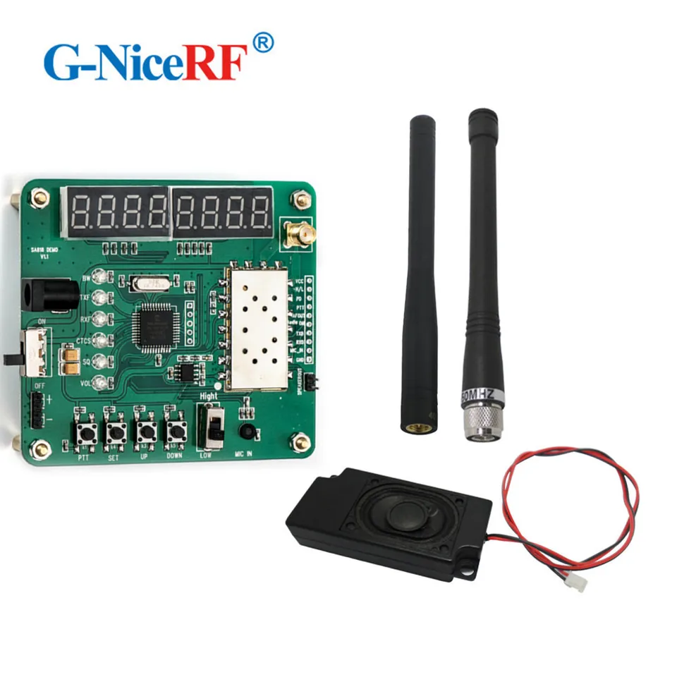 Doprava zdarma - LCD Display Testing Demo Board/Development Board pre modul SA818 VHF Walkie Talkie Modul