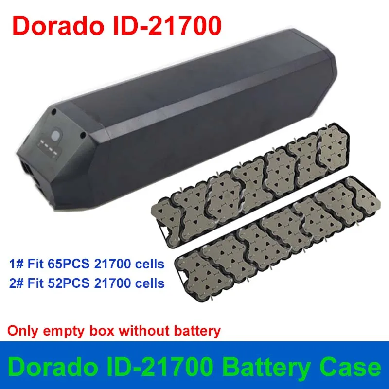Dorado ID-21700 Púzdro o batérii 36V 48V ID-2170 Prázdny skrinka nikel pásik 30A BMS Fit 52ks 65ks ID 21700 Bunky pre batériu DIY Ebike Battery