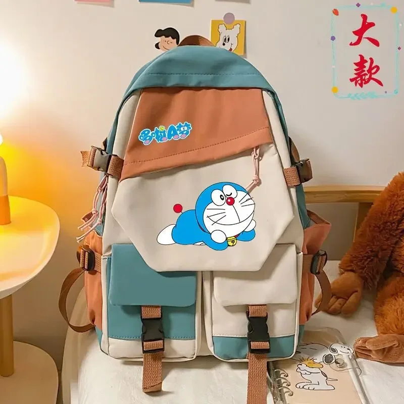 Doraemon chlapec girl batoh veľkej kapacity cestovná škola taška Študent Univerzita kabelka rope mačka ukladací taška