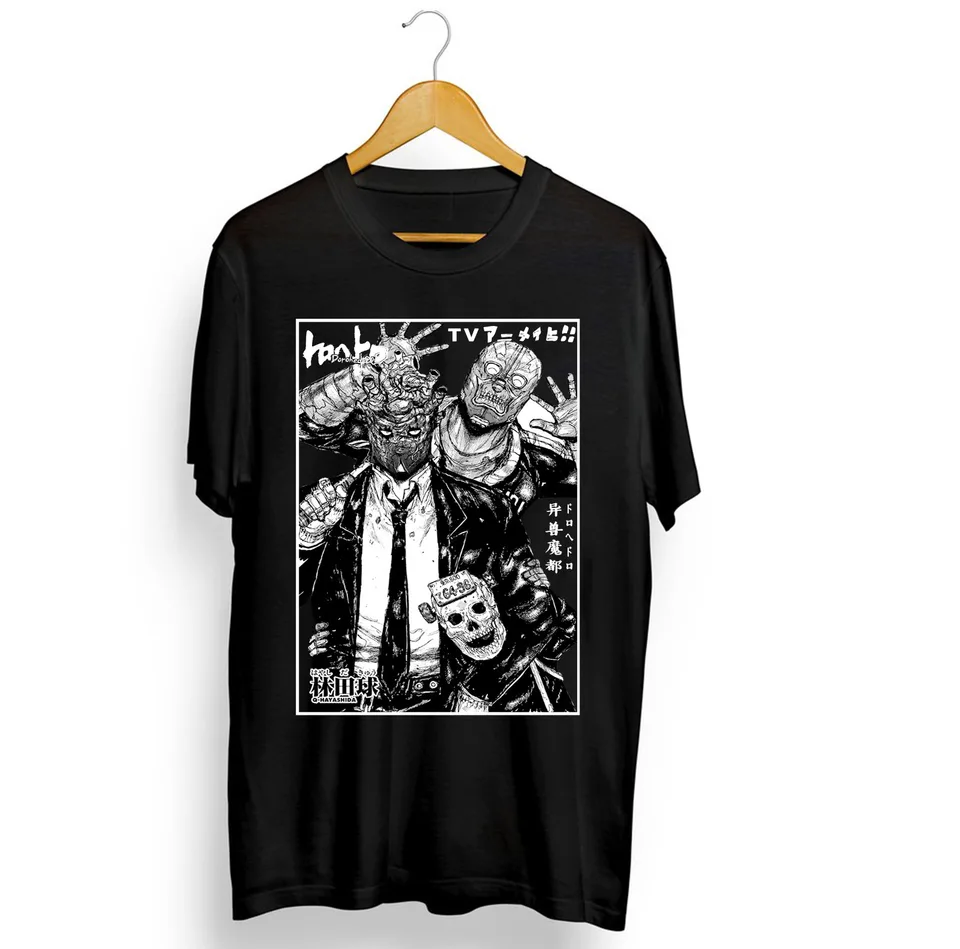Dorohedoro Shin Nikaido Kaiman Aikawa Anime Horror Unisex Sirt