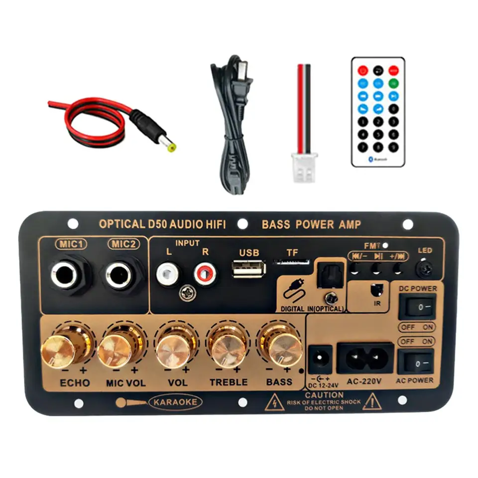 Doska dekodéra Bluetooth s optickým zvukovým vstupom Subwoofer Audio Trvanlar Bluetooth Decoder Card Audio Decoder Modul EÚ Adaptér