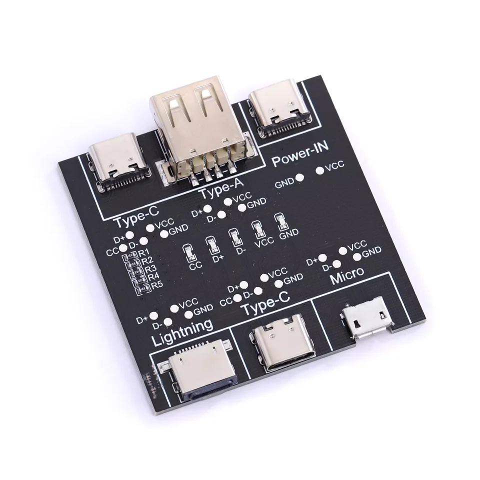Doska na detekciu dátových káblov Typ C USB C MICRO USB DETEKTER DETETER DETEKTER PRE Apple iOS Android rýchle rýchle nabíjanie osvetlenia