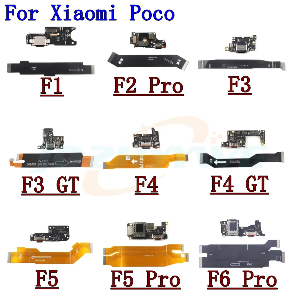 Doska nabíjačku SIM Card Reader Board USB nabíjacie dosky pre Xiaomi POCO F5 PRO F6 PRO F4 GT F3 GT F2 PRO F1