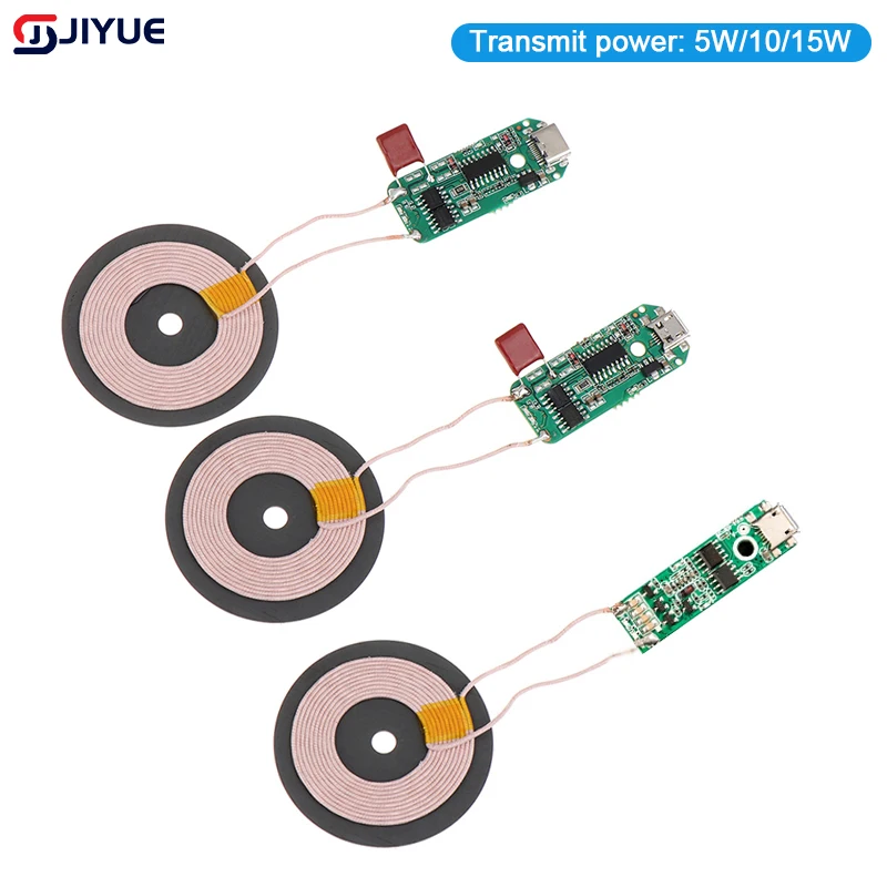 Doska obvodu cievok vysielača 5W/10W/15W Type-C QI rýchle nabíjanie bezdrôtovej nabíjania PCBA DIY Štandardné príslušenstvo