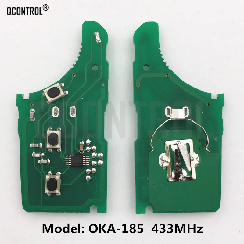 Doska obvodu diaľkového ovládacieho prvku QControl Car pre Kia OKA-185T Alarm 433 MHz vysielač ASSY 433-EU-TP CE 0682