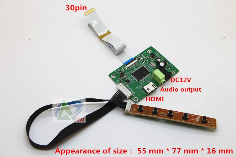 Doska radiča signálu HDMI až EDP pre Raspberry 10.1 