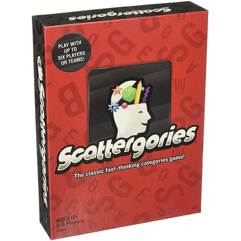 Dosková hra Scattergories: Klasická hra pre rodinu a priateľov, ideálna na hernú noc