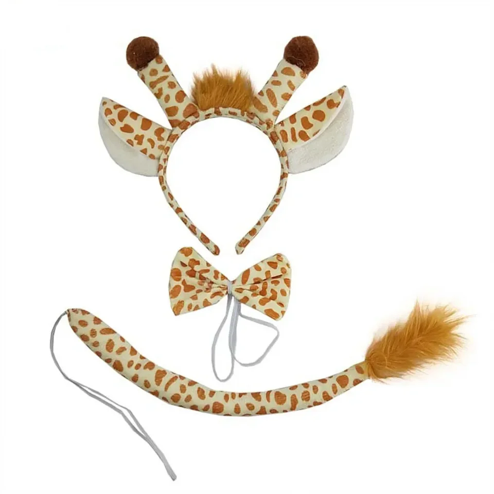 Dospelé deti Party Boy Girl Giraffe Ear čelenka motýlik