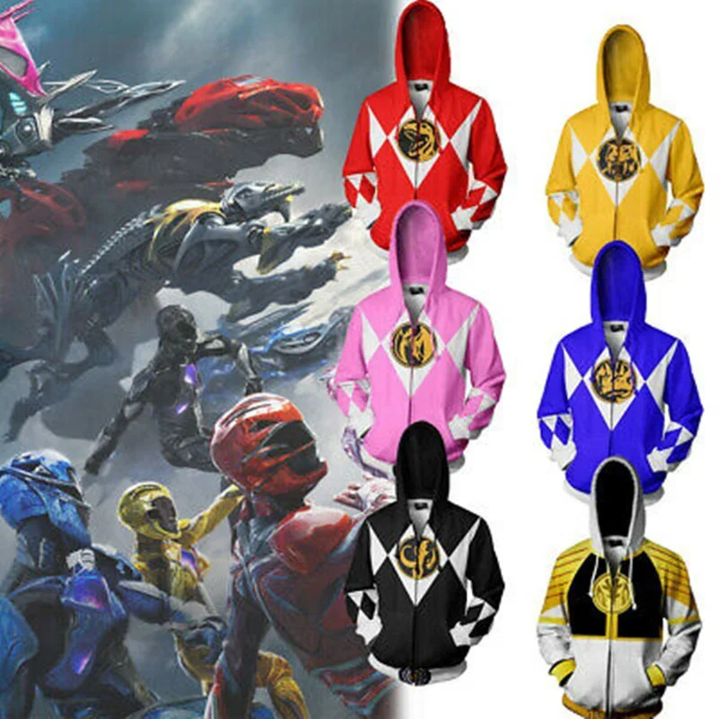 Dospelé deti Power samurai Sentai Shinkager Rangers kostým superhrdina cosplay halloween narodeninové oslavy mikiny