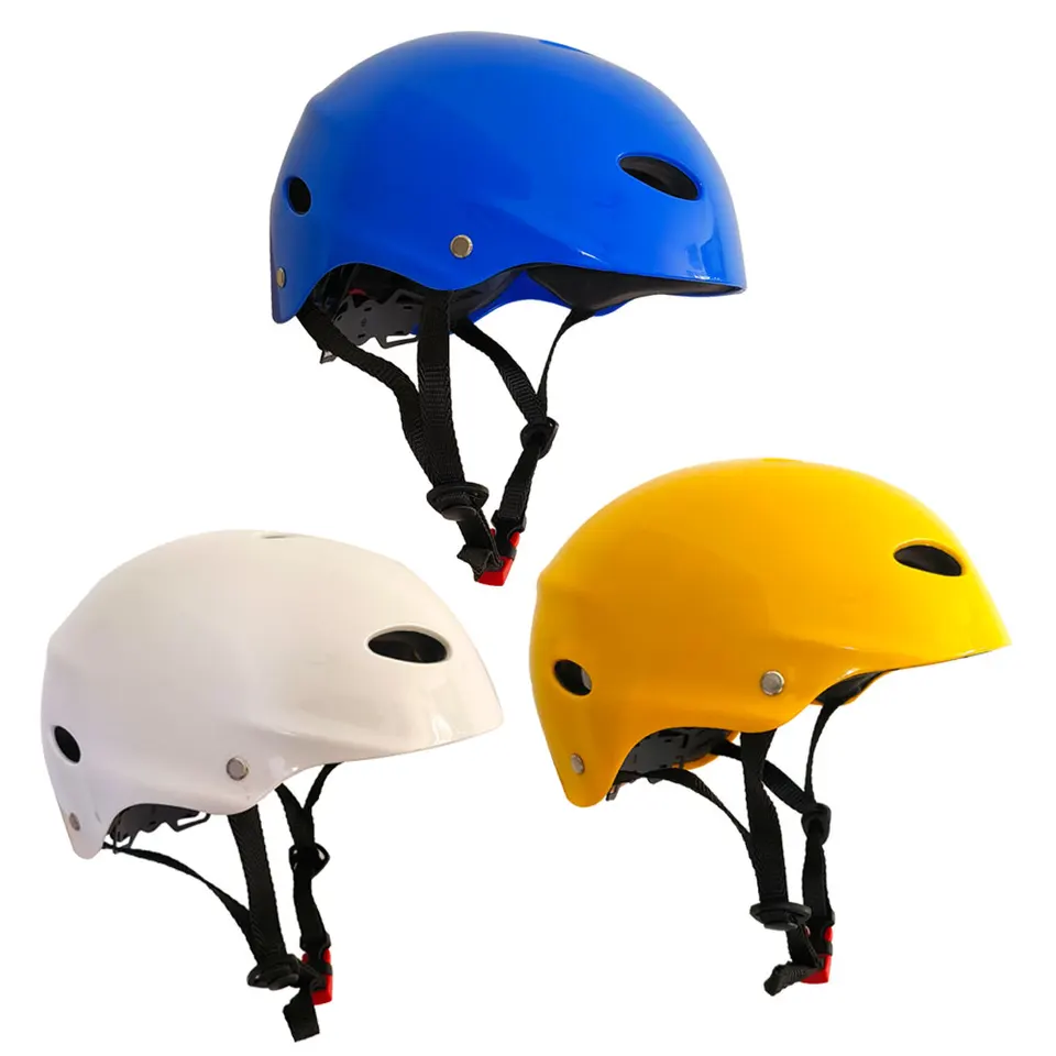 Dospelý bezpečnostný ochranný klobúk prilby Žiadne ušné vankúšiky pre kajak SUP Drifting Rafting Cycling Motorboat Surfing Watersport Rescue