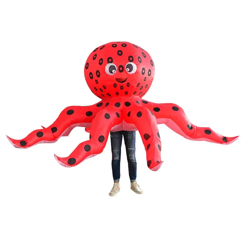 Dospelý nafukovací kostým chobotnice vyhodia do povetria kostým na párty Cosplay maskot oblek zvierat Halloween kostýmy pre mužov