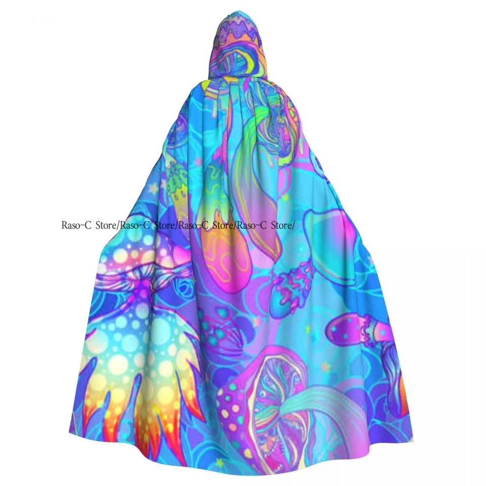 Dospelý plášť CLOAK CAPE HOWED Magic Huby Psychedelický stredovek