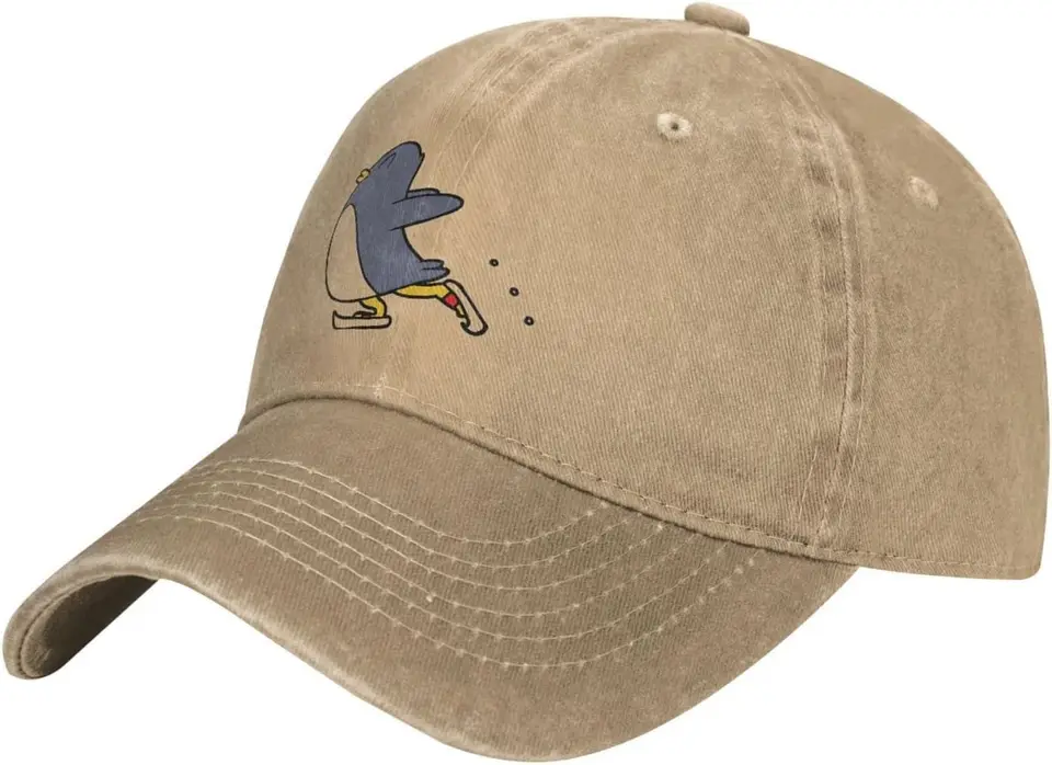 Dospelý vintage trucker klobúk klobúk roztomilý tučniak ľadový korčuľovanie baseball čiapky vtipné kovbojské klobúky
