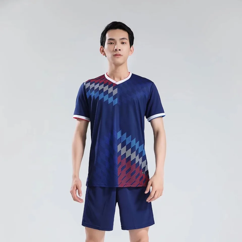 Dospelý športový futbalový dres set futbalových klubov Fancie fanúšik Training Uniforma rýchle sušenie a priedušné scéna s krátkym rukávom