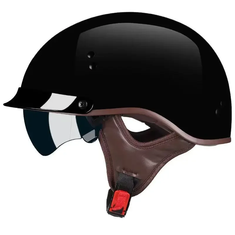 Dot certifikácia Motocyklová prilba Casco Moto Half Helmu nemecká klasika Moto prilba retro kapacete de moto moto