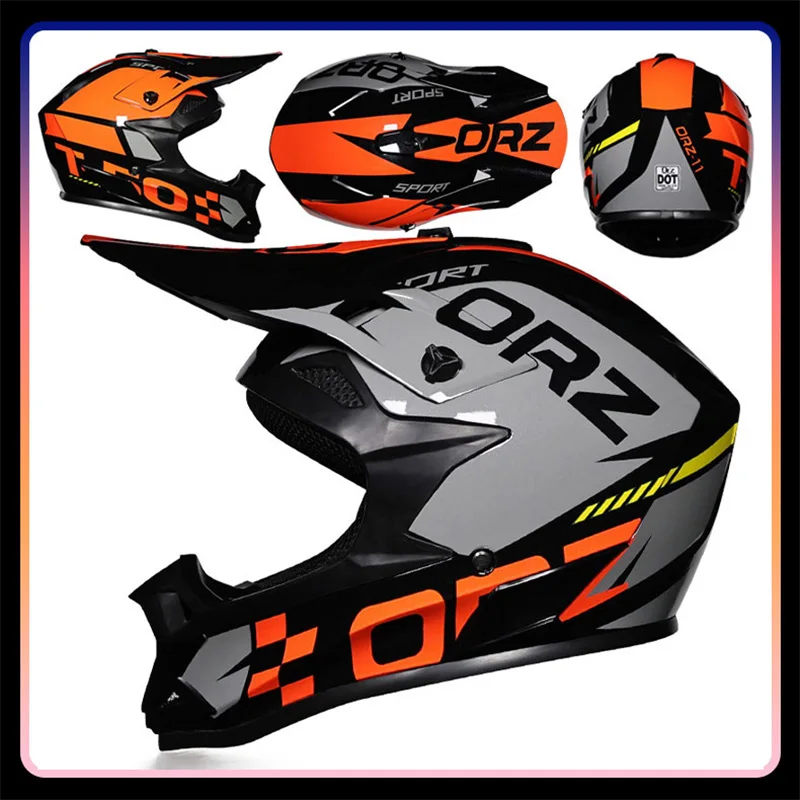 DOT schválené motokrosové prilby mimo cesty ATV Dirt Bike BMX Full Face HelMets Motocyklové prilby