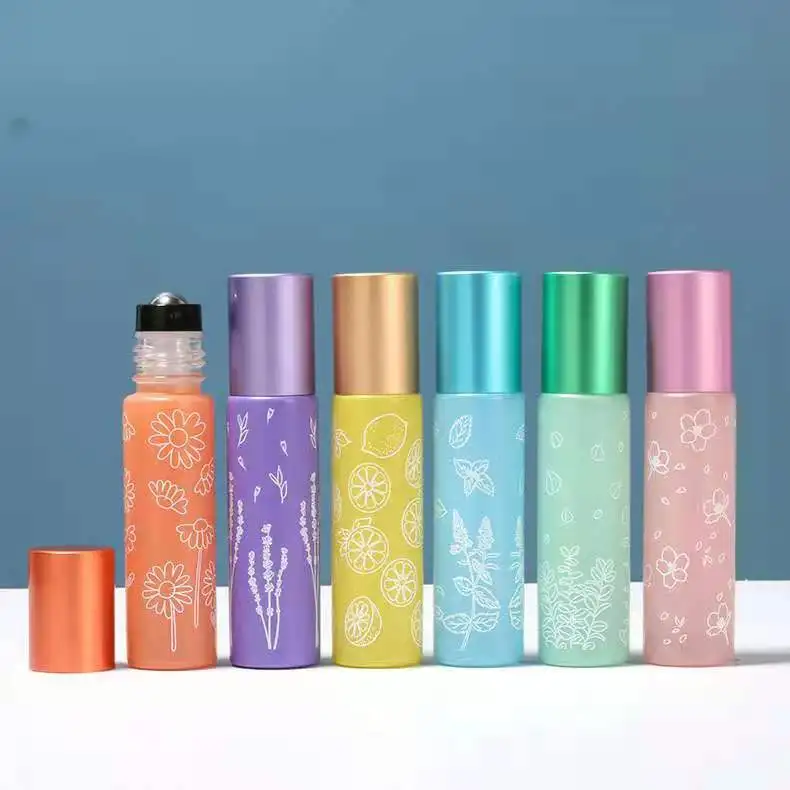 Doterra 10 ml farebná rolka na fľaši na valček pre éterické oleje doplňujúce parfumové fľaše dezodorantné nádoby