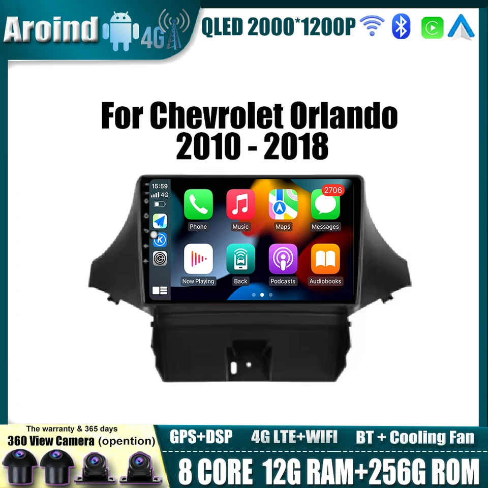 Dotyková obrazovka IPS pre Chevrolet Orlando 2010 - 2018 Android OS Wireless CarPlay Navigation GPS Multimedia Video Player DSP 4G BT