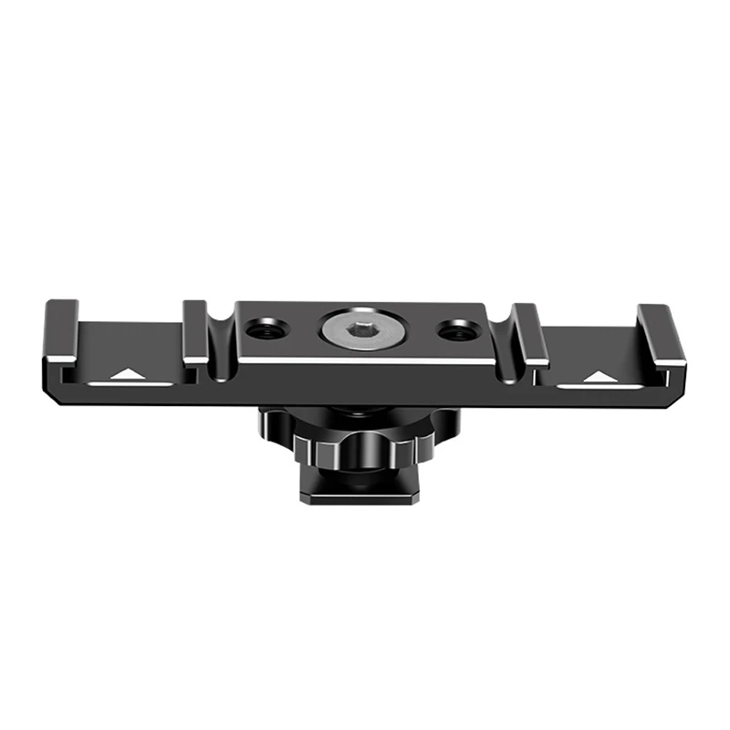 Double Head Hot Topánka Univerzálna 1/4 závitovej diery Anti-Drop One-Piece Lovescing Hliník zliatiny Bar Bracket Bracket stojan