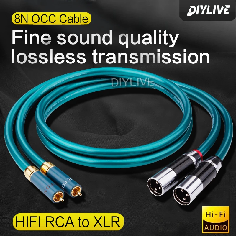 DOYLILE VYSOKÝ VEĽKÝ ORTOFON 8N PURE COPPER LOTUS TO Carnon Head Audio Line Signálna línia RCA do XLR Balance Line