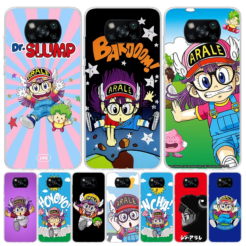 Dr Slump Arale Anime Case Cover Pase pre Xiaomi Mi 11T 12T 10T 9T Pro 11i 12x 13 12 11 10 9 8 Lite 6x 5x A3 A2 Trend Fundas