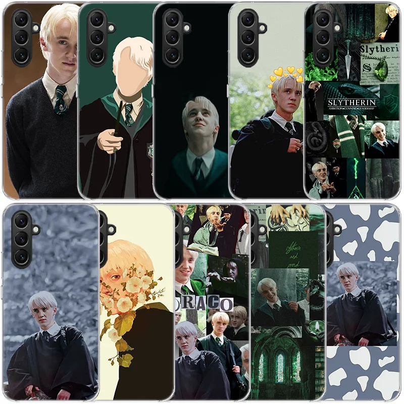 Draco Malfoy Clear Phone pre Samsung Galaxy A55 A35 A25 A15 A05S A04S A14 A24 A34 A54 A03S A13 A23 A33 A53 A53 A73 A9 A9 A8 A6
