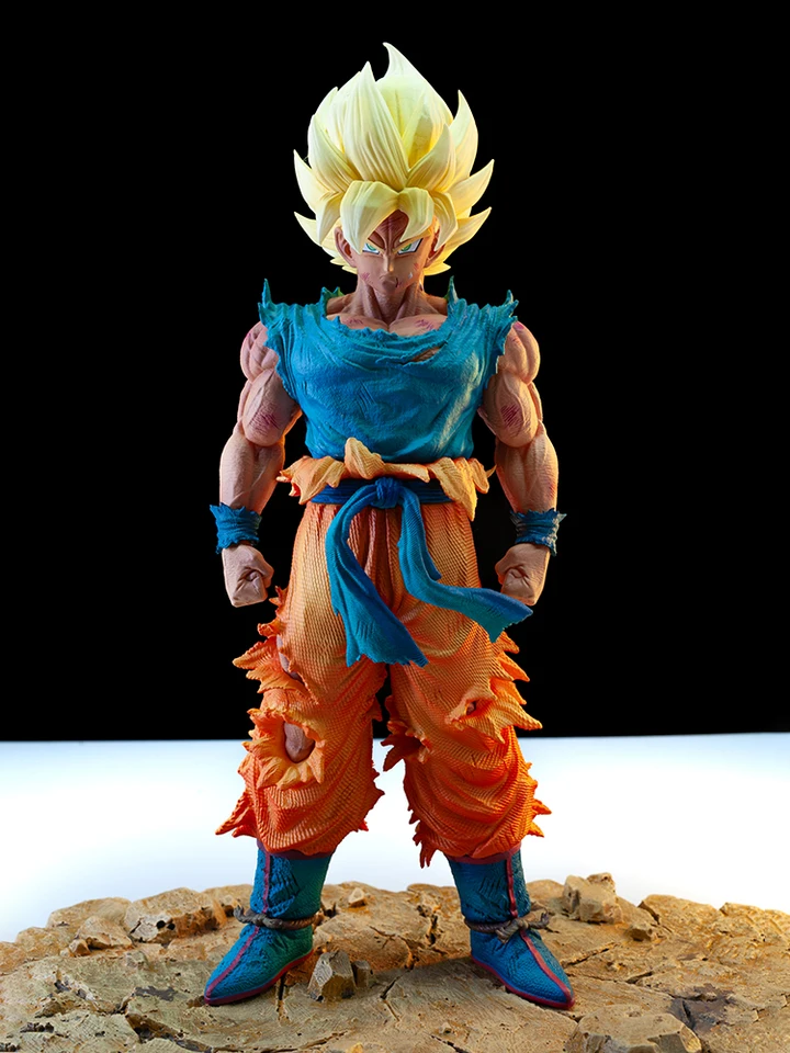 Dragon Ball Anime 28cm Son Goku postava Goku Super Saiyan 1 akčná postava PVC Model Model socha stolová dekorácia Zbierka