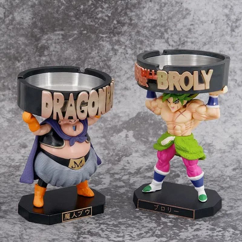Dragon Ball anime mobilná postava popolníka stola dekorácia model hračky Majin Buu Broly Ručná postava Hračka vianočný darček