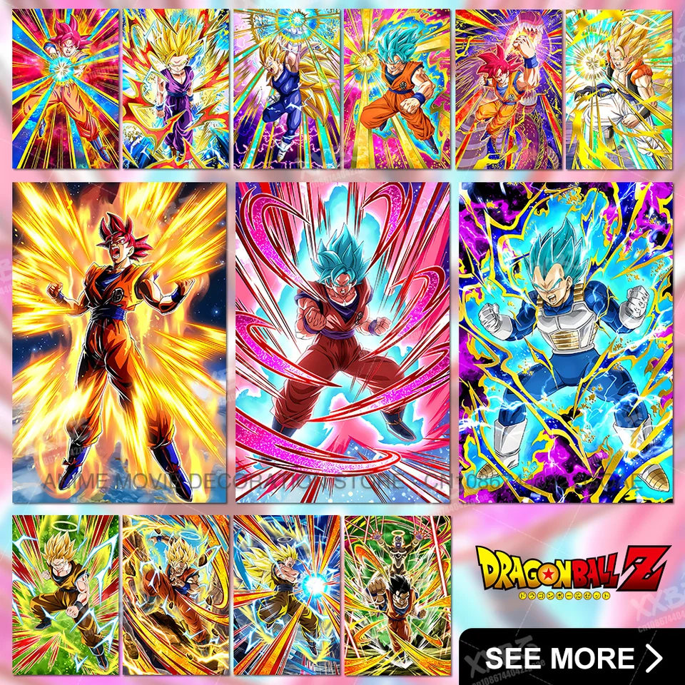 Dragon Ball Canvas maľby lr boh goku dekora