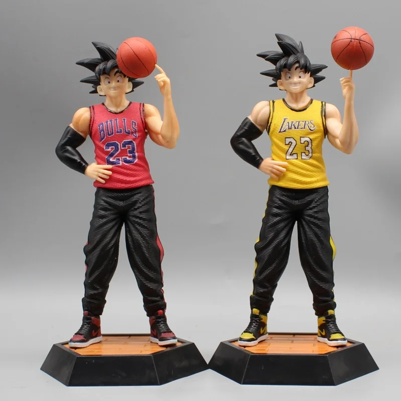 Dragon Ball GK Anime Figures basketbalovej série Trendy Brand James Wukon Lakers Yellow and Red Jordan Bulls Model Ozdobia