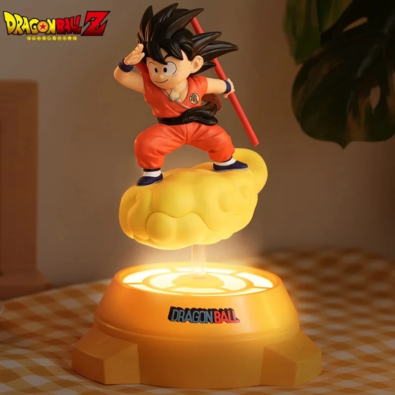 Dragon Ball Night Light Anime postava syn goku Rotujúce nočné svetlo roztomilé dekorácie stolovej plochy karikatúra spálňa lôžko lampa darček