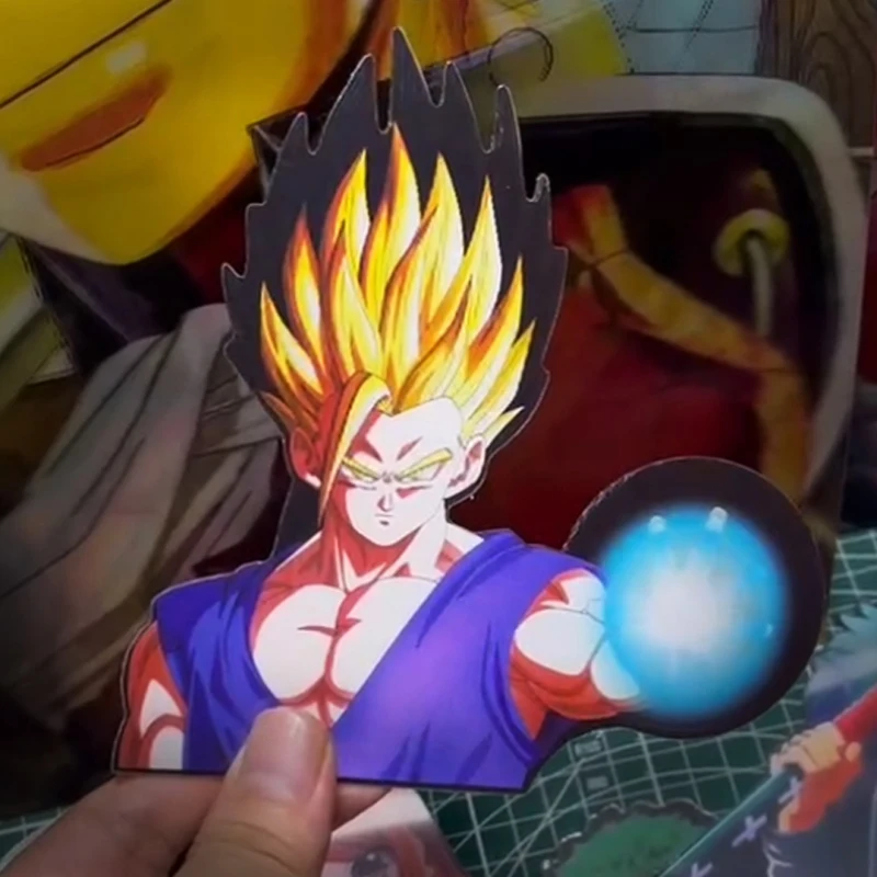 Dragon Ball Z Anime Son Gohan 3D postava Motion Sticker Magic Stickers Car 3D Sticker Notebook