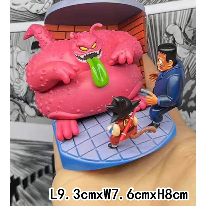 Dragon Ball Z postava Son Goku Anime Figures Goku vs Fat Dragon Figurine Model PVC Zbierka Ozdoby