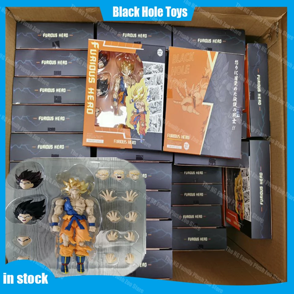Dragon Ball Z SHF SSJ BATTLE Poškodený Super Saiyan Son Goku Anime Action Figure Figury