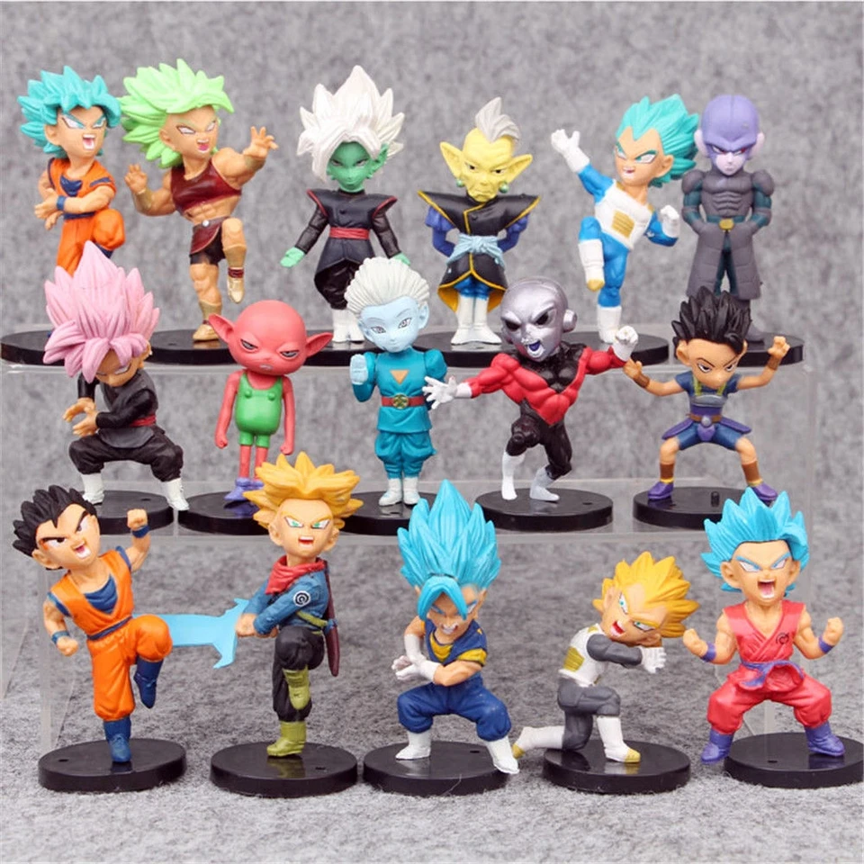 Dragon Ball Z Son Goku Vegeta Action Mini postava Super Saiyan Figura Kids Darčekové figuríny hračky